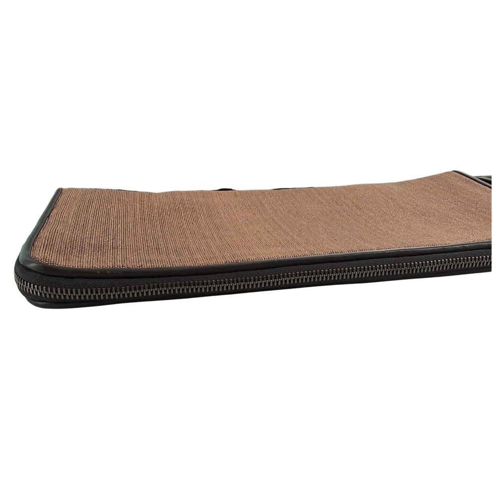 Brunello‎ Cucinelli Brown Woven Leather Document Portfolio Clutch Wristlet Bag - Picture 3 of 6
